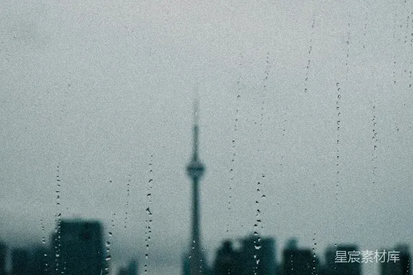 高清摄影 透过雨窗看城市的一景