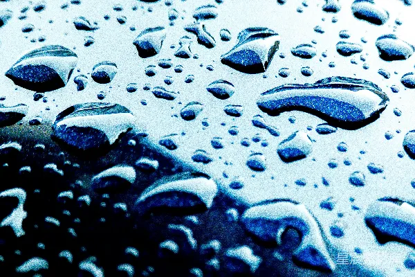 高清摄影 汽车上的水珠特写