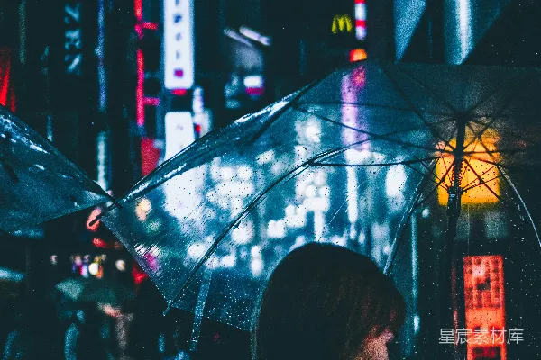 高清摄影 持伞的女人
