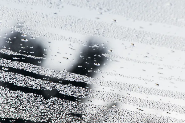 高清摄影 雨中行走的人的一张模糊照片