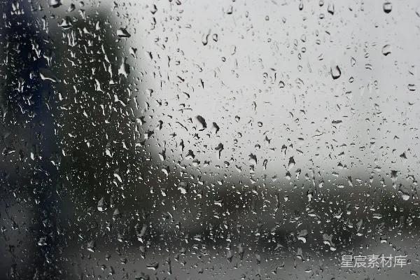高清摄影 窗玻璃上的雨滴