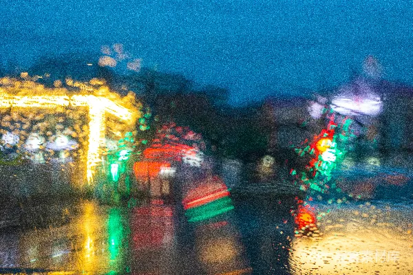 高清摄影 夜晚的城市街道