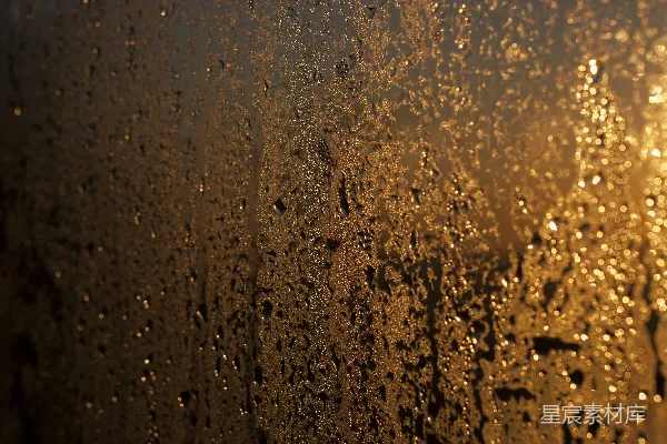 高清摄影 窗户上的雨滴特写