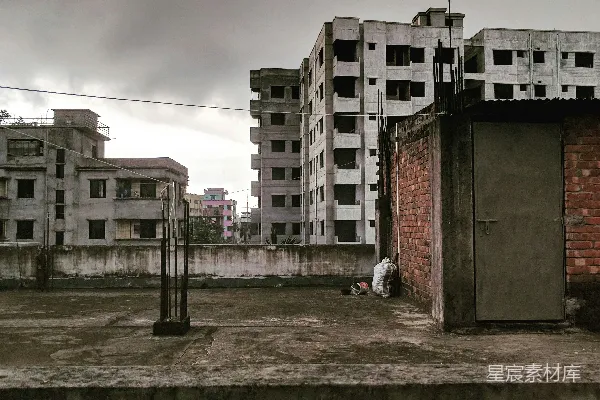 高清摄影 灰色的混凝土建筑屋顶