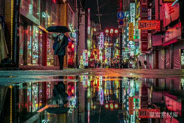 高清摄影 夜晚的店面