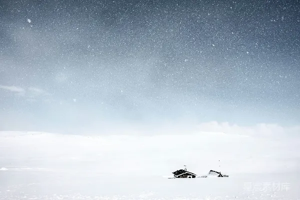高清摄影 雪覆盖的房子
