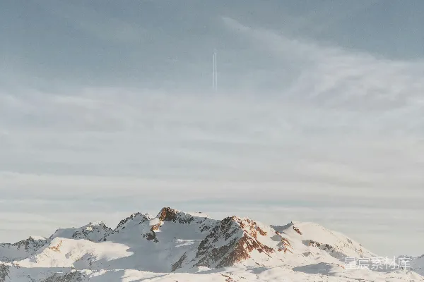 高清摄影 白天雪山
