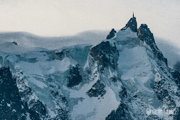 高清摄影 山地覆盖着白雪的风景摄影