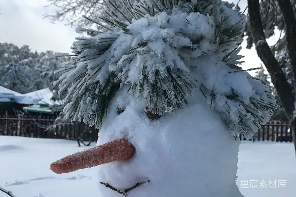 高清摄影 雪人