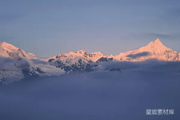 高清摄影 皑皑的山峦