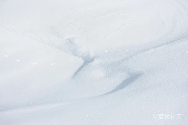 高清摄影 白天的白雪覆盖了田野。
