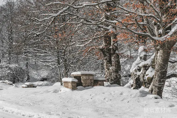 高清摄影 一堆雪