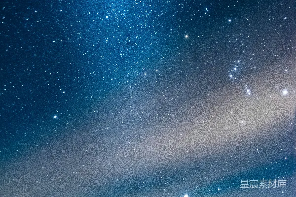 高清摄影 星夜下覆白雪的山峰