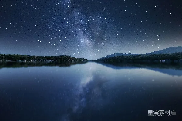 高清摄影 星夜下的水域