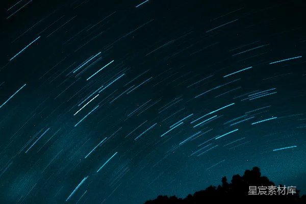 高清摄影 夜空中的星星与蓝天