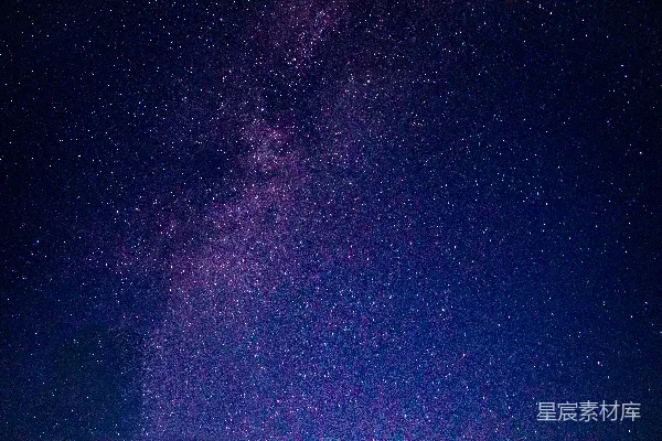 高清摄影 夜晚的蓝天中有星星。
