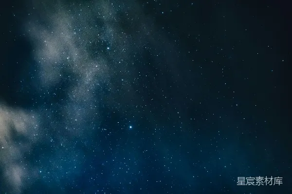 高清摄影 夜间星空下的蓝天