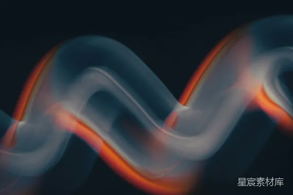 高清摄影 背景为黑色的一幅模糊的波浪图像