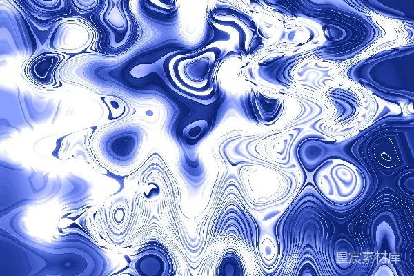 高清摄影 抽象的蓝色和白色波浪图案