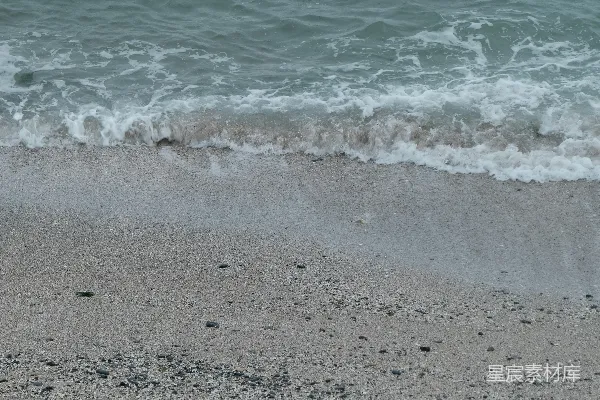 高清摄影 海滩上 waves 的撞击