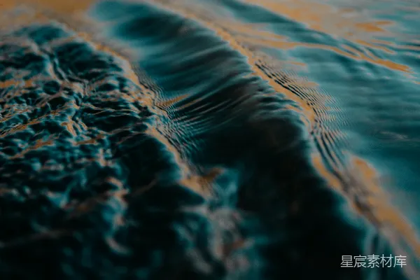 高清摄影 蓝白波浪