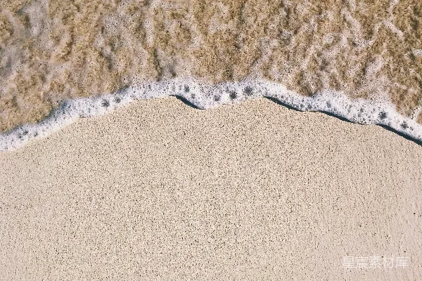 高清摄影 白天的海滩俯视图