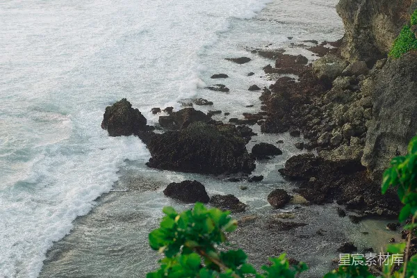 高清摄影 悬崖顶部的海景