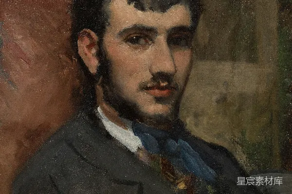 高清摄影 一身西装领带的男人的画作