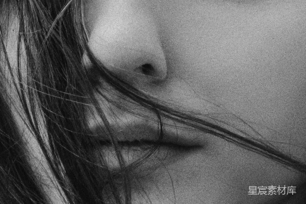 高清摄影 一位女性脸特写