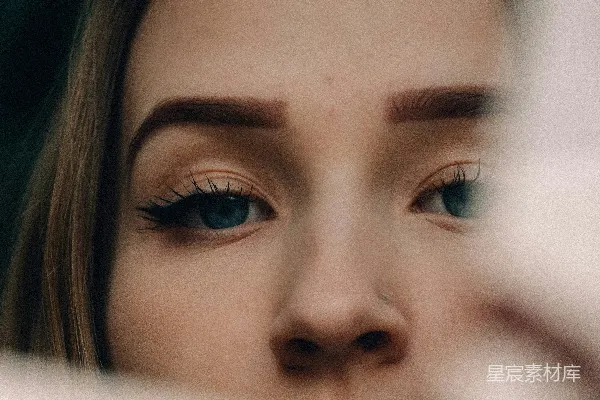 高清摄影 女人蓝眼的脸庞