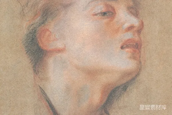 高清摄影 一个女人闭上眼睛的头部画像