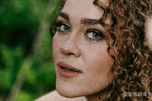 高清摄影 curly-haired person