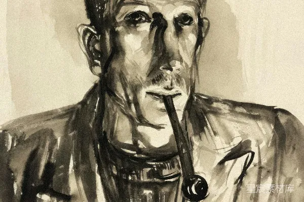高清摄影 水管工的水彩画