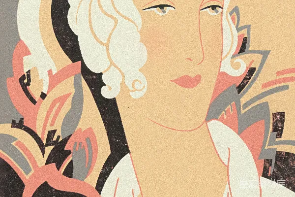 高清摄影 一位女子头上簪着花朵的画像