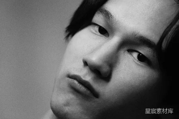 高清摄影 男人的脸色谱照片