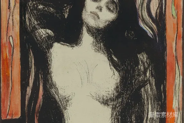 高清摄影 一个黑发的女人闭着眼睛