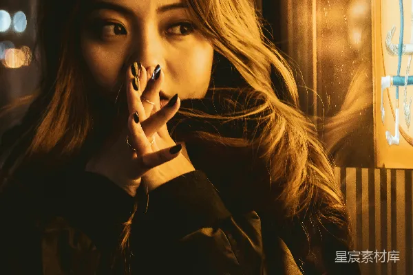 高清摄影 黑色长袖女式衬衫