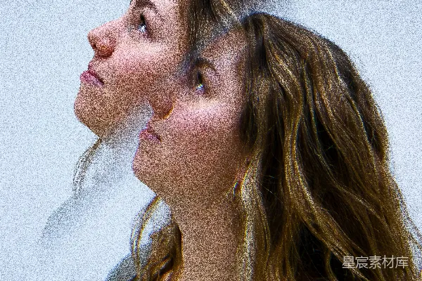 高清摄影 一个女人抬头看着空中 something