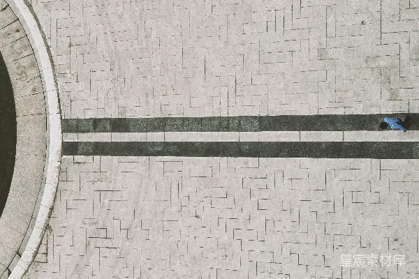 高清摄影 灰色混凝土人行道上的俯视图