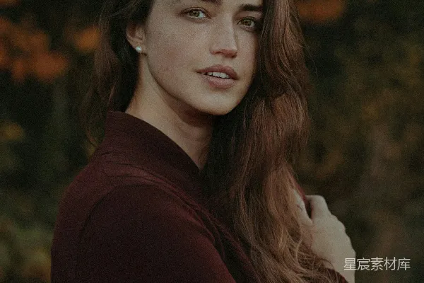 高清摄影 一头长发的女子
