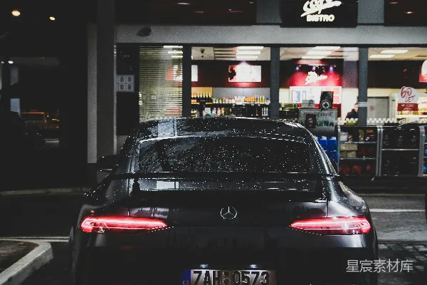 高清摄影 黑色的梅赛德斯-奔驰汽车