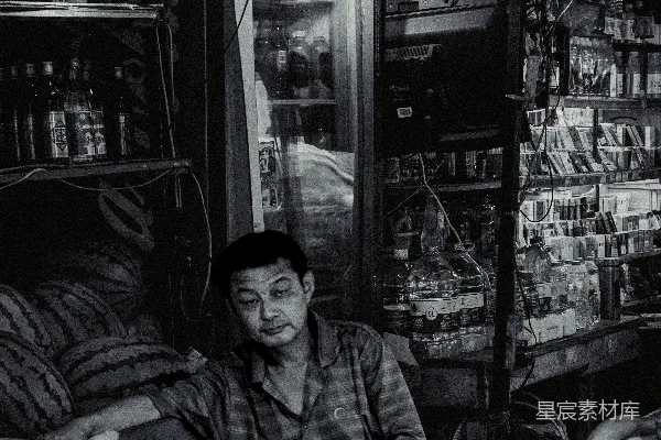 高清摄影 坐在商店里的人