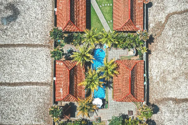 高清摄影 度假小屋的 aerial 照片