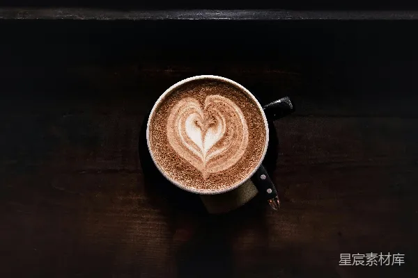 高清摄影 黑陶瓷咖啡杯中的咖啡