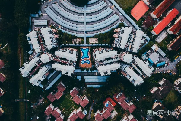 高清摄影 高层建筑的空中摄影
