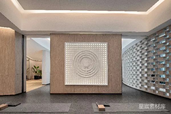 高清摄影 现代瑜伽工作室，装饰简约， artwork minimalist。