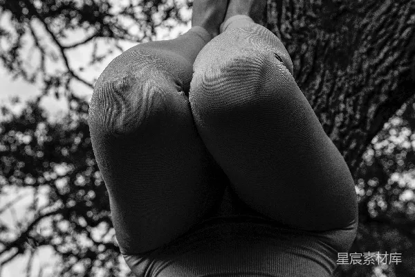 高清摄影 一张黑白照片，一位女性的背部