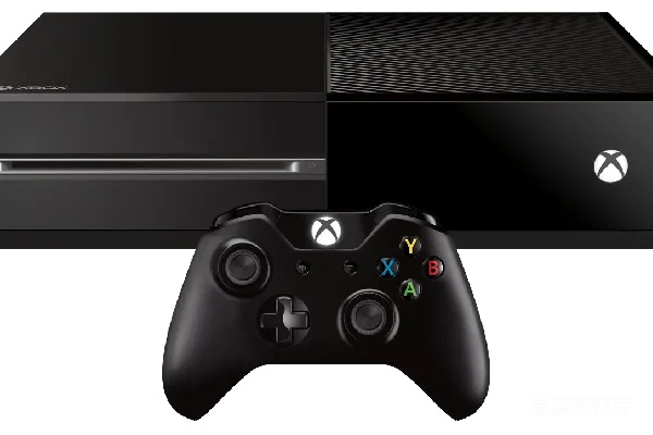 元素素材 黑色Xbox One家用游戏主机及配套手柄