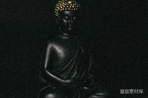 高清摄影 黑金佛像 figurine