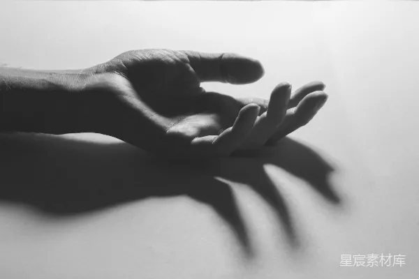 高清摄影 灰度照片的手部